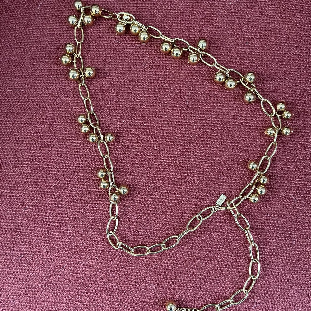 Kate Spade gold bauble necklace